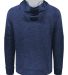 Holloway 223580 All-Pro Performance Fleece Hooded  in Navy heather/ silver back view