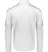 Holloway 223630 Youth Crosstown Full-Zip Jacket in White/ black back view