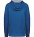 Holloway 223780 Women's All-Pro Performance Fleece in Royal heather/ silver back view