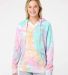 MV Sport W1162 Women’s Courtney Burnout V-Notch  in Rainbow sorbet front view