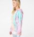 MV Sport W1162 Women’s Courtney Burnout V-Notch  in Rainbow sorbet side view