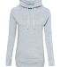 MV Sport W20155 Women’s Space-Dyed Cowl Neck Swe in Light blue front view