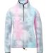 MV Sport W21138 Women's Aurora Polar Fleece Quarte in Pastel tie dye front view