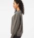MV Sport W22712 Women's Sueded Fleece Crewneck Swe in Charcoal side view