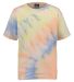 MV Sport 201Y Youth Crazy T-Shirt in Sunrise tie dye front view