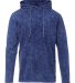 MV Sport 21456 Loco Mineral Wash Hooded Long Sleev in Navy mineral wash front view