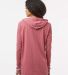 MV Sport W19439 Women's Heathered Jersey Hooded Tu in Dusty rose back view