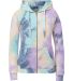 MV Sport W20150 Women's Stockton Angel Fleece Full in Pastel tie dye front view