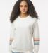 MV Sport W23152 Women's Striped Sleeves Crewneck Sweatshirt Catalog catalog view