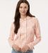 MV Sport W24105 Women's Maddie Floral Print Hooded in Cameo pink front view