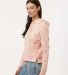 MV Sport W24105 Women's Maddie Floral Print Hooded in Cameo pink side view
