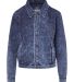 MV Sport W23119 Women's Mila Acid Wash Denim Terry in Denim front view