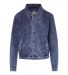 MV Sport W23119 Women's Mila Acid Wash Denim Terry Jacket Catalog catalog view