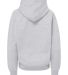 MV Sport 23153Y Youth Buddy Hooded Sweatshirt in Heather grey back view