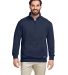 Nautica N17176 Anchor Fleece Quarter-Zip Sweatshir in Navy front view