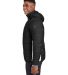 Nautica N17186 l Mile Hooded Puffer Jacket in Black/ antique white side view