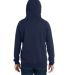 Nautica N17199 Anchor Fleece Hooded Sweatshirt in Navy back view