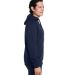 Nautica N17199 Anchor Fleece Hooded Sweatshirt in Navy side view