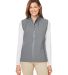 Nautica N17908 Women's Wavestorm Soft Shell Vest in Graphite front view