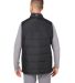 Nautica N17946 Harbor Puffer Vest in Black/ black heather back view