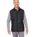Nautica N17946 Harbor Puffer Vest in Black/ black heather front view