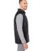 Nautica N17946 Harbor Puffer Vest in Black/ black heather side view
