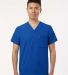 Jaanuu M10001 Holmes Everyday 1-Pocket Scrub V-Nec in Royal blue front view