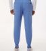 Jaanuu M20002 Osmo 8-Pocket Scrub Joggers in Ceil blue back view