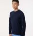 Jaanuu M30002U RegenX Cotton Underscrub Long Sleev in Midnight navy side view