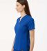 Jaanuu W10003 Women's Calix Fit & Flare Scrub V-Ne in Royal blue side view
