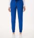 Jaanuu W20003 Women's Silex Knit-Waist Scrub Jogge in Royal blue front view
