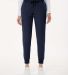 Jaanuu W20003P Women's Silex Knit-Waist Scrub Jogg in Midnight navy front view