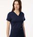 Jaanuu W30003 Women's Cesi Ultrasoft Scrub V-Neck  in Midnight navy front view