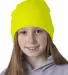 8131 UltraClub® Acrylic Knit Beanie SAFETY YELLOW front view
