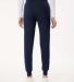 Jaanuu W40001 Women's Rubi Ultrasoft Scrub Joggers in Midnight navy back view