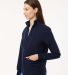 Jaanuu W60001 Women's Ceri Essential Full-Zip 6-Po in Midnight navy side view