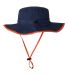 The Game Hats GB400 Ultralight Booney in Navy/ orange back view