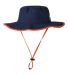 The Game Hats GB400 Ultralight Booney in Navy/ orange front view