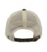 The Game Hats GB460 Pigment-Dyed Trucker Cap in Army green/ stone back view