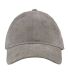 The Game Hats GB568 Relaxed Corduroy Cap in Grey front view