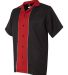 Hilton HP2246 Quest Bowling Shirt in Black/ red side view
