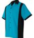 Hilton HP2243 Cruiser Bowling Shirt in Turquoise side view