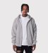 Teestyled TS9504  | HEAVYWEIGHT YKK ZIP HOODIES in Athletic heather front view