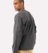 Bella+Canvas 4651 Unisex 7.5 oz Heavyweight Long S in Asphalt back view