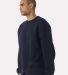 Bella+Canvas 4711 Unisex 10oz Crewneck Sweatshirt in Navy side view