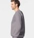 Gildan 19000 Unisex Hammer Maxweight Crewneck Swea in Gravel side view