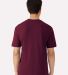 Gildan 3000 Unisex Light Cotton T-Shirt in Maroon back view