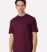 Gildan 3000 Unisex Light Cotton T-Shirt in Maroon front view
