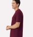 Gildan 3000 Unisex Light Cotton T-Shirt in Maroon side view