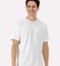 Gildan 3000 Unisex Light Cotton T-Shirt in White front view